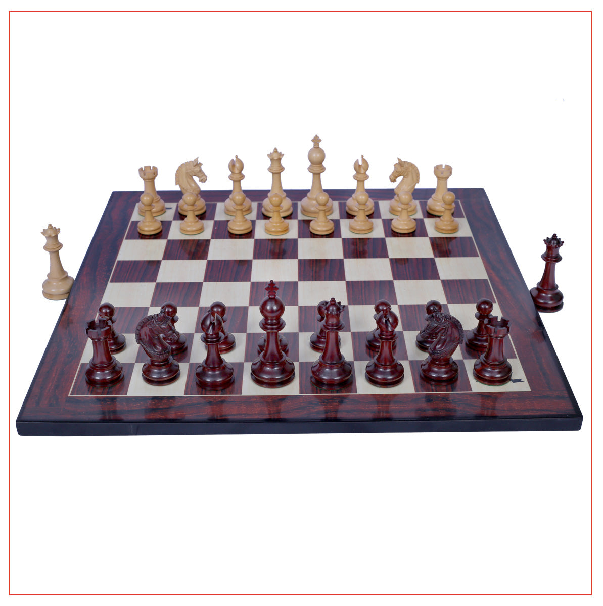 Aristocrat Series Padouk Wood Chess Set – Staunton Castle